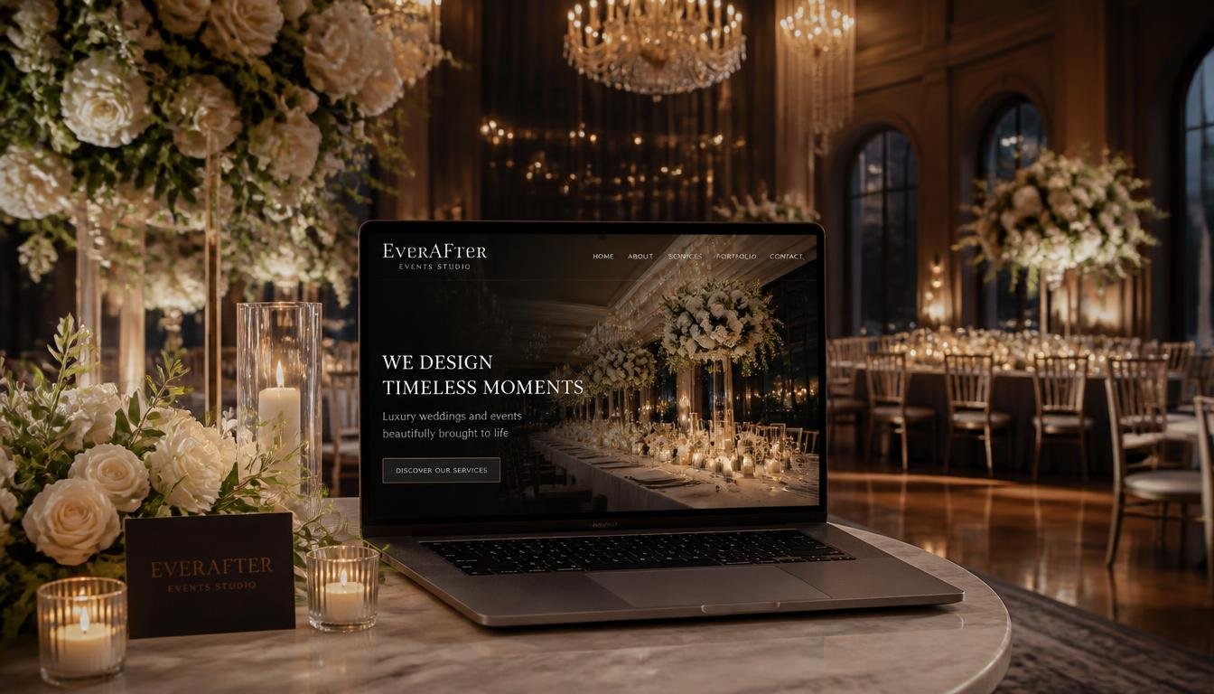 Preview of EverAfter Events Studio — Wedding Event Website website