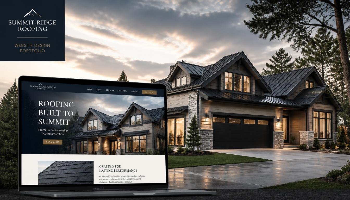 Preview of Summit Ridge Roofing — Roofing Business Website website