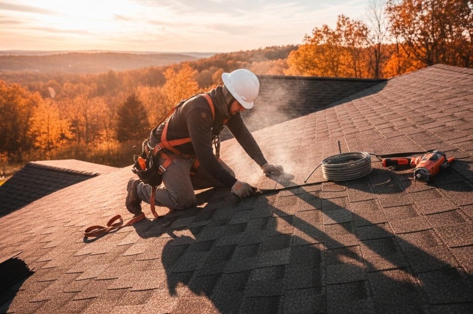 After: repaired roofing section (demo example)